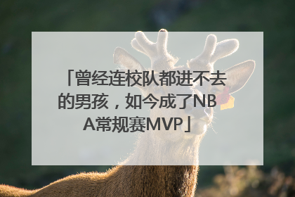 曾经连校队都进不去的男孩，如今成了NBA常规赛MVP