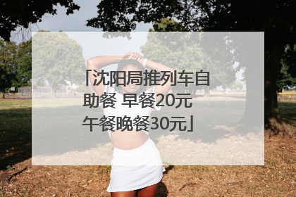 沈阳局推列车自助餐 早餐20元午餐晚餐30元