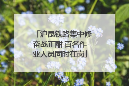 沪昆铁路集中修奋战正酣 百名作业人员同时在岗