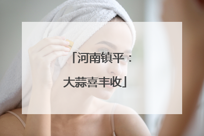 河南镇平：大蒜喜丰收