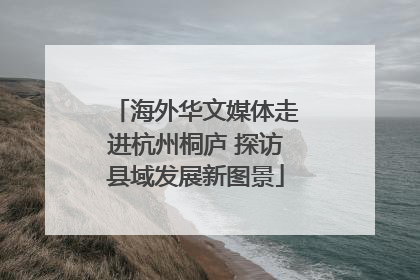 海外华文媒体走进杭州桐庐 探访县域发展新图景