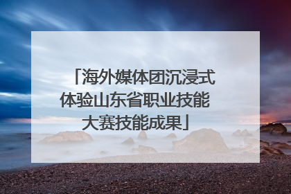 海外媒体团沉浸式体验山东省职业技能大赛技能成果