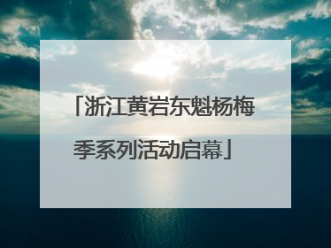 浙江黄岩东魁杨梅季系列活动启幕