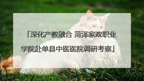 深化产教融合 菏泽家政职业学院赴单县中医医院调研考察