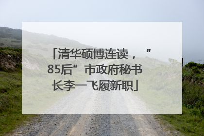 清华硕博连读，“85后”市政府秘书长李一飞履新职