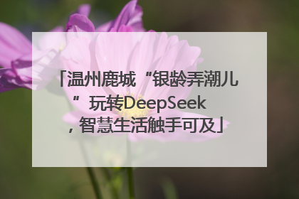 温州鹿城“银龄弄潮儿”玩转DeepSeek，智慧生活触手可及