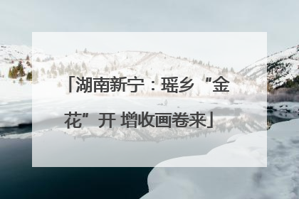 湖南新宁：瑶乡“金花”开 增收画卷来