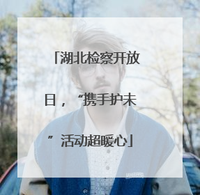 湖北检察开放日，“携手护未”活动超暖心