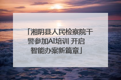 湘阴县人民检察院干警参加AI培训 开启智能办案新篇章