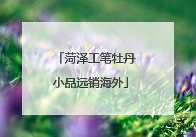 菏泽工笔牡丹小品远销海外