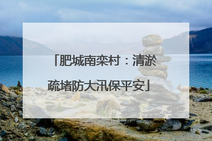 肥城南栾村：清淤疏堵防大汛保平安