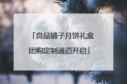 良品铺子月饼礼盒团购定制通道开启