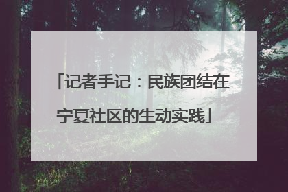 记者手记：民族团结在宁夏社区的生动实践