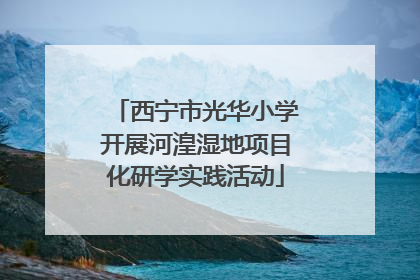 西宁市光华小学开展河湟湿地项目化研学实践活动
