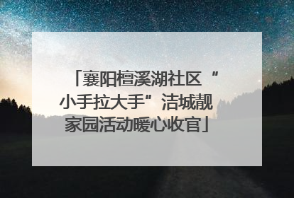 襄阳檀溪湖社区“小手拉大手”洁城靓家园活动暖心收官