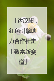 达茂旗：红色引擎助力合作社走上致富新赛道