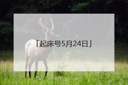 起床号5月24日