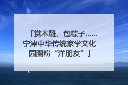赏木雕、包粽子……宁津中华传统家学文化园圈粉“洋朋友”