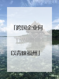 跨国企业何以青睐福州