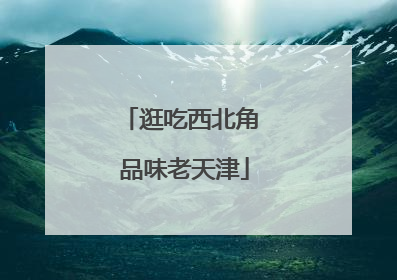 逛吃西北角 品味老天津