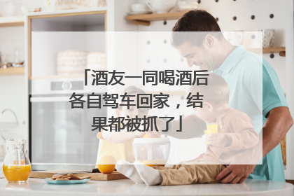 酒友一同喝酒后各自驾车回家，结果都被抓了