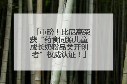 重磅！比尼高荣获“药食同源儿童成长奶粉品类开创者”权威认证！