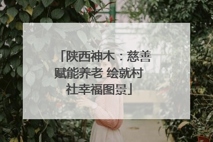 陕西神木：慈善赋能养老 绘就村社幸福图景