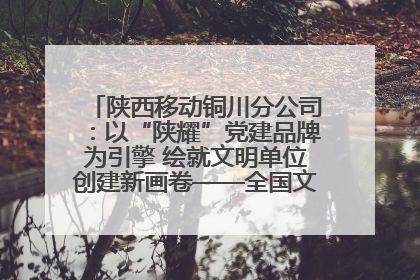 陕西移动铜川分公司：以“陕耀”党建品牌为引擎 绘就文明单位创建新画卷——全国文明单位创建纪实