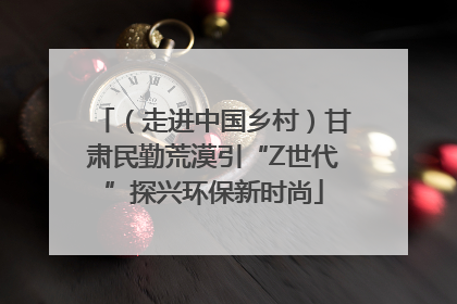 （走进中国乡村）甘肃民勤荒漠引“Z世代”探兴环保新时尚