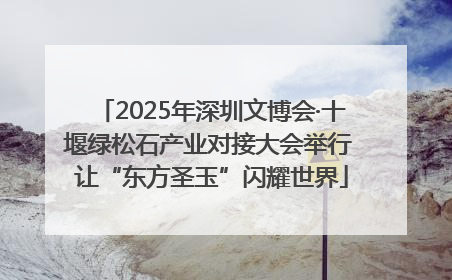 2025年深圳文博会·十堰绿松石产业对接大会举行 让“东方圣玉”闪耀世界