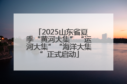 2025山东省夏季“黄河大集”“运河大集”“海洋大集”正式启动