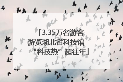 3.35万名游客游览湖北省科技馆 “科技热”超往年