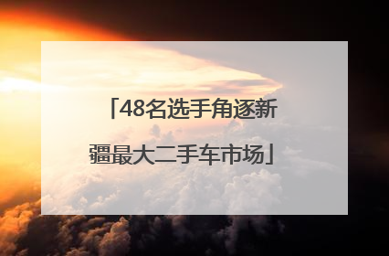 48名选手角逐新疆最大二手车市场