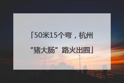 50米15个弯，杭州“猪大肠”路火出圈