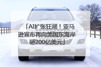 AI扩张狂潮！亚马逊宣布再向美国东海岸砸200亿美元